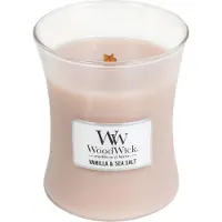 Woodwick Vanilla & Sea Salt Vaso 275 g — Candela Profumata
