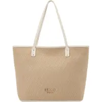 Liu Jo para mulher. AA6070-T378A Saco em tecido jacquard bege (OSFA), Casual, Poliuretano