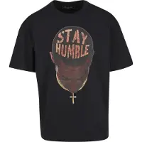 Mister tee Camisa 'Stay Humble' nude / laranja escuro / preto