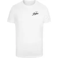 Mister tee Camisa 'Three Palms' ecru / verde escuro / preto / branco
