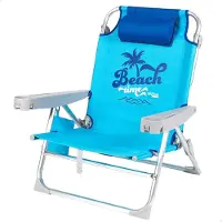 Aktive Cadeira De Praia Low Toe 5 Positions With Cushion And Removable Bag