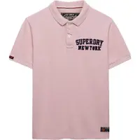 Superdry para homem. M1110471A Polo Vintage Athletic cor-de-rosa (XL), Casual, Algodão, Manga curta