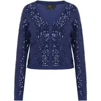 Faina Casaco de malha 'Festive' navy