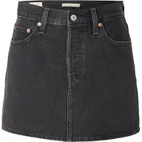 Levi's Saia 'Icon Skirt' preto denim