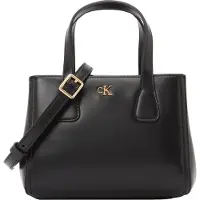 Calvin Klein Shopper 'Monogram Plaque Tote' preto