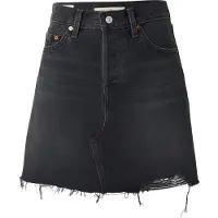 Levi's Saia 'Deconstructed Skirt' preto denim