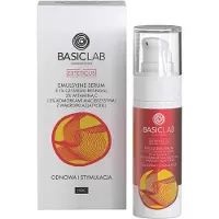 BasicLab Cosmetologia Esteticus emulsão noturna leve para regenerar a superfície da pele 1% Pure Retinol 30 ml