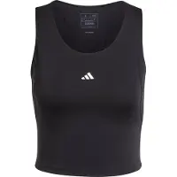 Adidas Top desportivo 'TECHFIT Cropped Training Tank' preto / branco