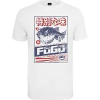 Mister tee Camisa 'Fugu' azul / vermelho / branco