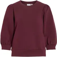 Vila Sweatshirt 'VIVERA' vermelho vinho