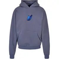 Mister tee Sweatshirt 'Le Papillon' azul / safira / cinzento / branco