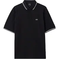 Armani Exchange para homem. XM001287AF17321UC001 Pólo básico preto (XXL), Casual, Algodão, Manga curta