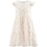 Happy girls Vestido creme / roxo pastel