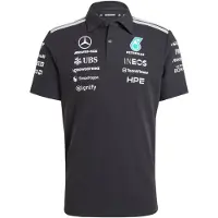 Adidas Camisa funcionais 'Mercedes - Amg Petronas Formula 1 Team Engineers' aqua / preto / branco
