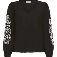 Cream Blusa 'Danielle' preto / branco