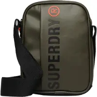 Superdry unisex. Y9110268A Saco de mensageiro em lona verde (OSFA), Casual, Poliéster
