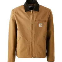 Carhartt WIP - Casacos - Detroit Jacket Hamilton Brown Tobacco Rinsed para Homem - Tamanho L - Castanho