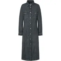 Pepe Jeans Vestido Midi De Manga Comprida Charcoal