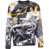 Adidas Sweatshirt de desporto 'Real Madrid Avengers 25/26' amarelo / cinzento / preto / branco