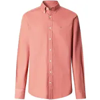 Hackett London para homem. HM3010539 Camisa oxford de corte à medida vermelha (S), Vermelho, Casual, Algodão, Manga comprida