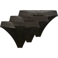 HUGO Tanga Lace 10277591 Red 3 Unidades