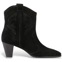 Ba&sh para mulher. 2E25NCAS Botins de Pele New Casey preto (37), Couro, 3 a 5cm, Nenhum, Casual