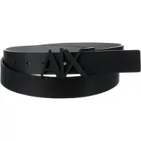 Armani Exchange para homem. 951017CC50561120 Cinto de couro preto (32), Casual, Clássico, Pele