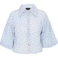 NAEMI Blusa 'Fashion Look' azul pastel / preto