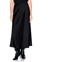 Armani Exchange para mulher. XW001420AF19592UC001 Saia midi preta (XL), Preto, Casual, Poliéster