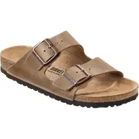 Birkenstock - Sandálias e chinelos mulher - Arizona Oiled Leather Narrow Tobacco Brown para Mulher - Tamanho 36 - Castanho
