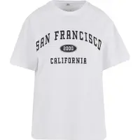 Miss Tee Camisa 'San Francisco City' preto / branco