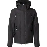 Superdry para homem. M5012334A Casaco corta-vento Mtn preto (XL), Casual, Polister Reciclado