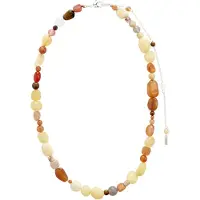 Pilgrim Colar 'Iris' bege / castanho / cinzento / vermelho