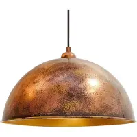 ROYALTECH Candeeiro suspenso Casimir, cobre polido, Ø 50 cm, metal, E27