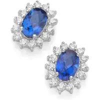 Smart Jewel Brincos azul / prata