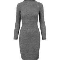 Urban Classics Vestido Longo De Manga Comprida Rib