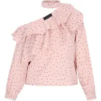 NAEMI Blusa 'Fashion Look' rosé / preto
