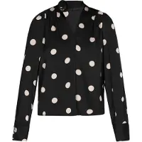 NAEMI Blusa 'Fashion Look' preto / branco