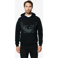 KOROSHI Sweatshirt cinzento / laranja / preto