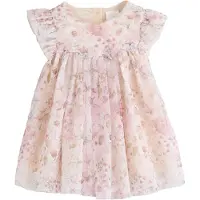 Next Vestido verde / cor-de-rosa / rosa pastel