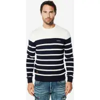 KOROSHI Pullover marinho / offwhite