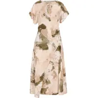 Usha Vestido creme / cappuccino / oliveira