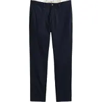 Gant para homem. 1501000 Calças chinos Slim Fit Azul-Marinho (36/36), Casual, Algodão, Clássico