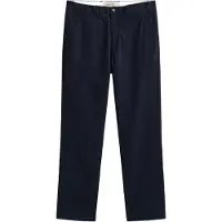 Gant para homem. 1501001 Calças chinos Regular Fit azul-marinho (34/32), Casual, Algodão, Clássico