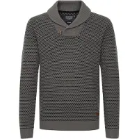 INDICODE JEANS Pullover 'COPENT' cinzento / preto