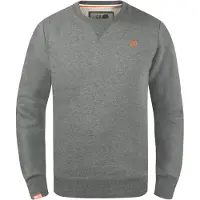 !Solid Sweatshirt 'Benn' cinzento / laranja