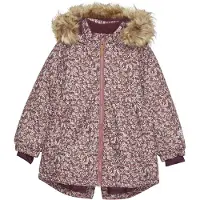 Minymo Casaco de inverno verde / roxo / rosa / branco