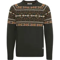 Blend Pullover 'Nilas' verde escuro / mistura de cores