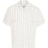 !Solid Camisa ' SDPetrus' cinzento escuro / offwhite