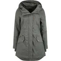 Oxmo Parka meia-estação 'Bella' cinzento escuro